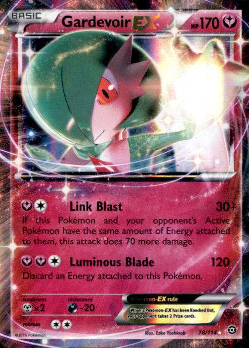 Card Gardevoir-EX 78/114 da coleção Steam Siege