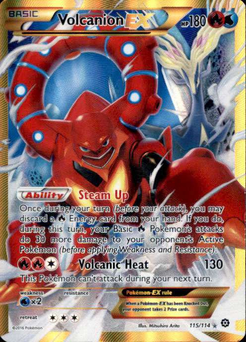 Pokemon Trading Card Game XY Steam Siege Single Card Secret Rare