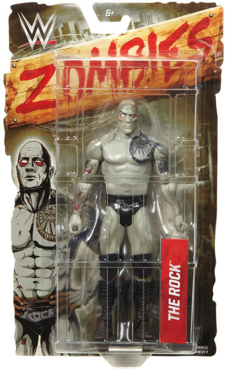 WWE Wrestling Zombies The Rock 6 Action Figure Mattel Toys - ToyWiz