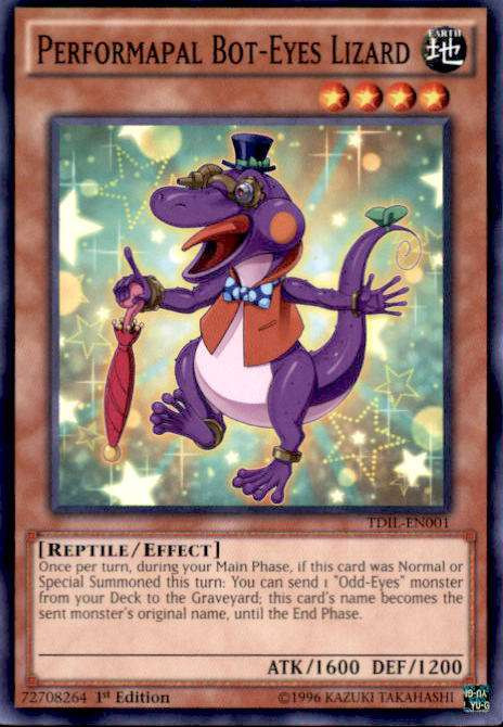 reptile yugioh deck The Dark Illusion Single Card Common Performapal Bot-Eyes Lizard TDIL-EN001 My most innovative set ever: