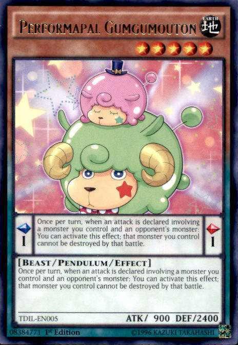 Yu-Gi-Oh! Sammelkarte Performapal Gumgumouton – TDIL-EN005, 1. Edition, Rare Aus The Dark Illusion
