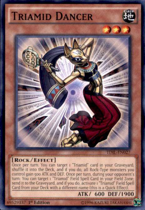 yugioh triamid cards Hunter TDIL Rare - 1st ed may be 1st or Unlimited Edition YuGiOh The Dark Illusion Rare