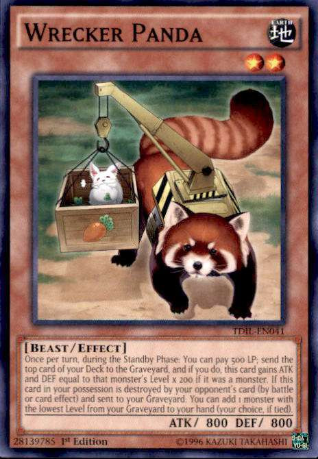 panda yugioh card Yu-Gi-Oh! - Frenzied (LOB-081) - Legend of Blue Eyes White Dragon - Unlimited Edition each time a Beast Card Artworks:Maji-Gire Panda | Yu-Gi-Oh!