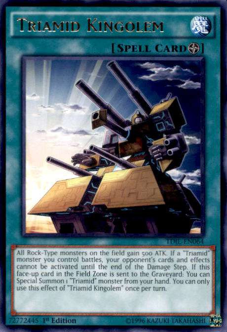 YuGiOh The Dark Illusion Single Card Rare Triamid Kingolem TDIL-EN064 -  ToyWiz