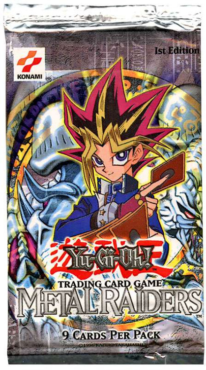 YuGiOh Metal Raiders 1st Edition Booster Pack 9 Cards Konami - ToyWiz