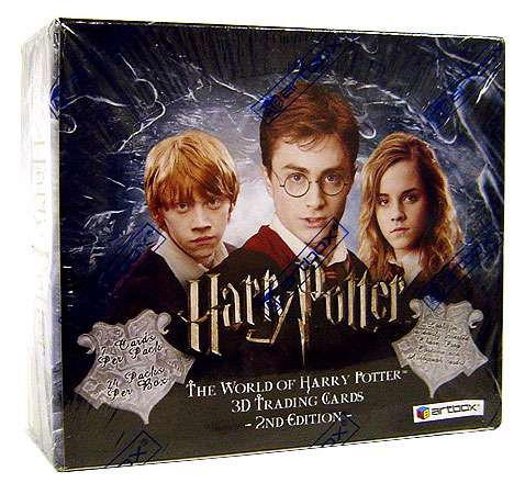 harry potter holographic cards The World of Harry Potter 3D Trading Trading Card Box 2nd Edition Artbox Harry Potter Trading Card Sticker