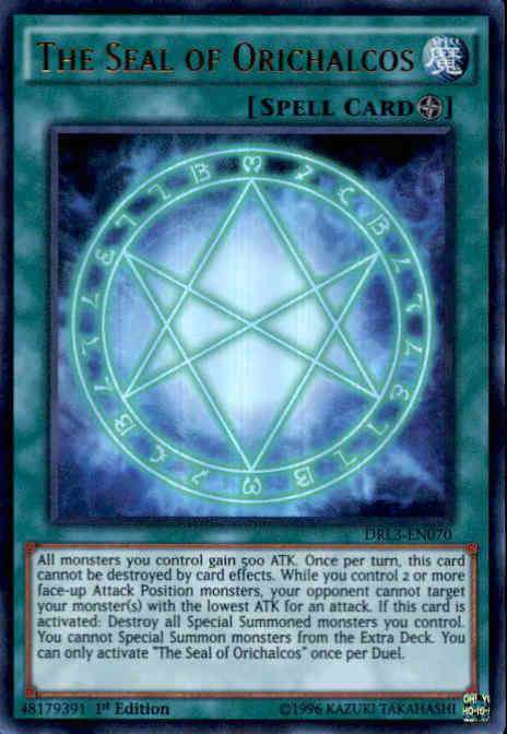seal of orichalcos card sleeves The Seal of Orichalcos Greeting Card