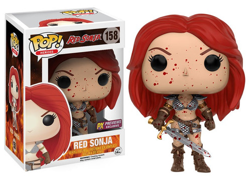 【希少】FUNKO POP！レッドソニア　限定血しぶきver　RED SONJA Funko Red Sonja POP Heroes Red Sonja Exclusive Vinyl Figure 158