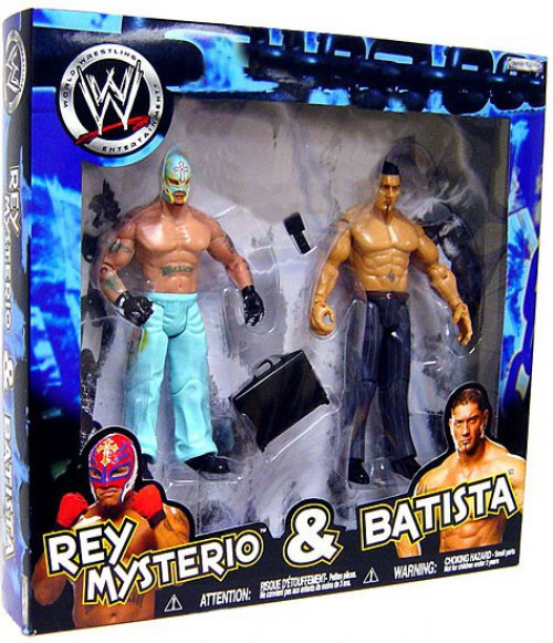 WWE Wrestling Exclusives Rey Mysterio Batista Exclusive Action