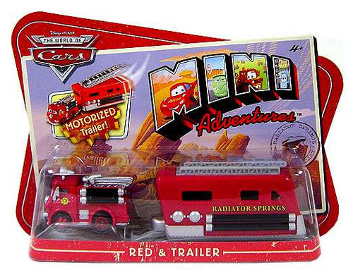 Disney Pixar Cars Mini Adventures Red Trailer 2-Pack Motorized