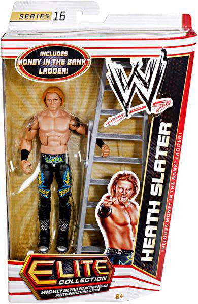 WWE Wrestling Elite Collection Series 16 Heath Slater Action Figure [Money  in the Bank Ladder, Damaged Package]