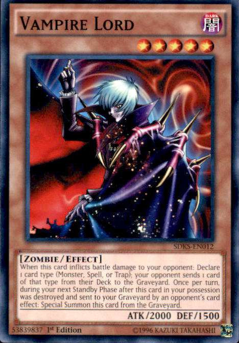 vampire deck 2016 yugioh Complete Custom for Yu-Gi-Oh! GX All cards will be carefully packed for safe transit. Yugioh Vampire Deck Profile |