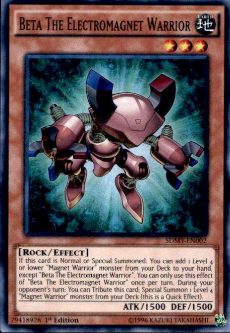 YuGiOh Yugi Muto Structure Deck Single Card Super Rare Beta The  Electromagnet Warrior SDMY-EN002 - ToyWiz