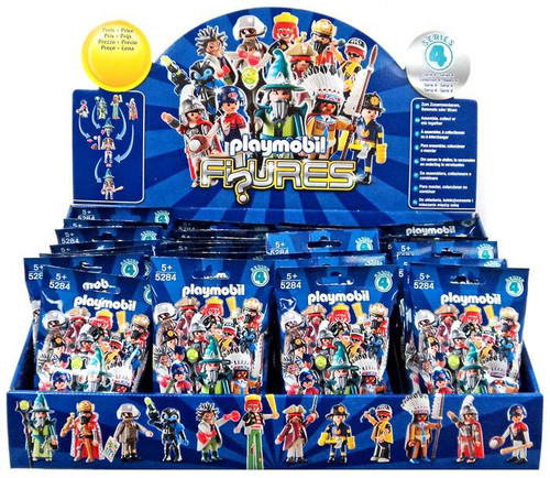 Playmobil Figures Series 4 Blue Mystery Box 48 Packs - ToyWiz