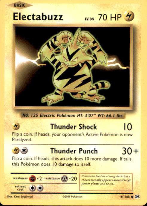 electivire pokemon card