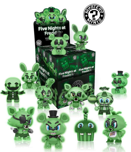 Kit 5 Bonecos Five Nights At Freddys Glows In The Dark Funko