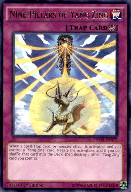 YuGiOh Invasion Vengeance Single Card Rare Nine Pillars of Yang Zing  INOV-EN077 - ToyWiz