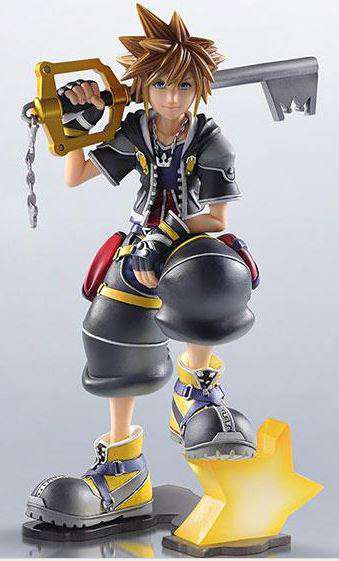 Disney Kingdom Hearts II Static Arts Sora 6 Gallery Vinyl Figure
