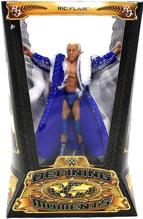 WWE Wrestling Defining Moments Ric Flair Action Figure Blue Robe