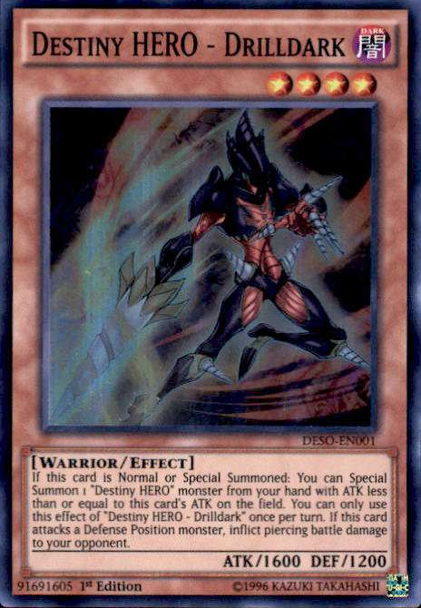 Yu-Gi-Oh! Darklord Zerato (DESO-EN041) - Super Rare 1st Edition From Destiny Soldiers