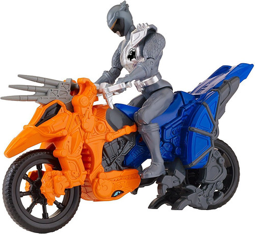 Power Rangers Dino Super Charge Zord Builder Dino Cycle Graphite Ranger ...