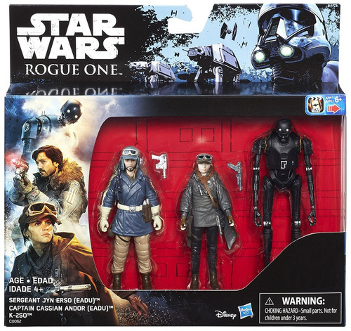 Star Wars Rogue One Cassian Andor, Jyn Erso K-2SO Exclusive