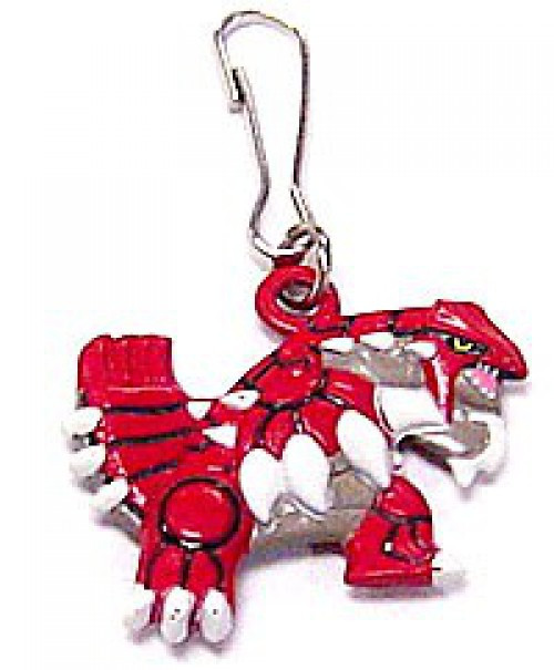 Grottemon Keychain Pokemon Metal Mini Dangler Groudon Keychain - ToyWiz