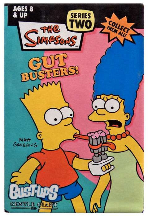 The Simpsons Gut Busters Series 2 Bust Ups Bart Marge Figure