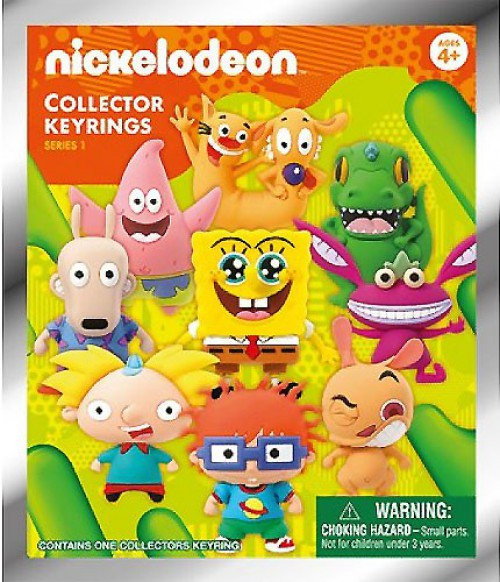 Nickelodeon 3D Figural Keyring Series 1 Mystery Pack 1 RANDOM Figure  Monogram - ToyWiz