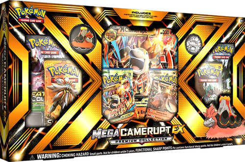 Pokemon Sun Moon Mega Camerupt-EX Premium Collection 6 Booster