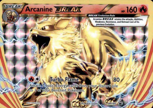 Pokemon X Y Promo Single Card Rare Holo BREAK Arcanine BREAK XY180 Lightly Played - ToyWiz Pokemon X Y Promo Single Card Rare Holo BREAK Arcanine BREAK XY180 Lightly Played - ToyWiz