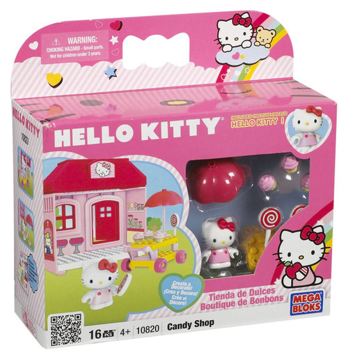 Mega Bloks Sanrio Hello Kitty Create Decorate Candy Shop Set 10820 - ToyWiz