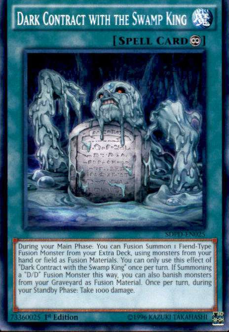 YuGiOh Pendulum Domination Structure Deck Single Card Common Dark Contract with the Swamp King SDPD-EN025 - ToyWiz YuGiOh Pendulum Domination Structure Deck Single Card Common Dark Contract with the Swamp King SDPD-EN025 - ToyWiz