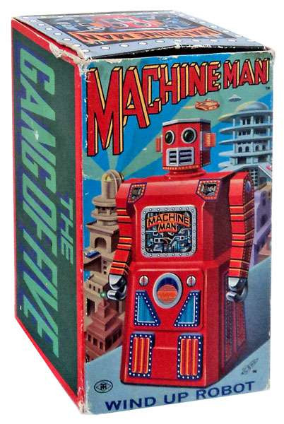 The Gang of Five Machine Man Wind Up Robot Damaged Package Rocket USA ...