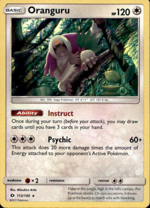 oranguru pokemon card value SHINY SV44/SV94 Hidden Fates NM Holofoil Rare The item available is listed in the Title Oranguru 048/111 - SM Crimson