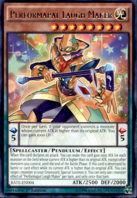 Yu-Gi-Oh! Performapal Popperup - LED6-EN047 - 1st Edition Rare Card From Legendary Duelists: Magical Hero