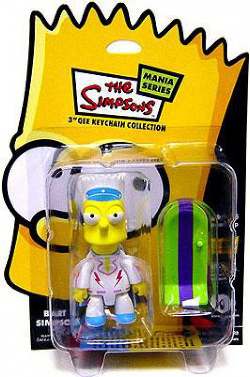 The Simpsons Mania Series Bart Simpson 3 Qee Keychain Daredevil