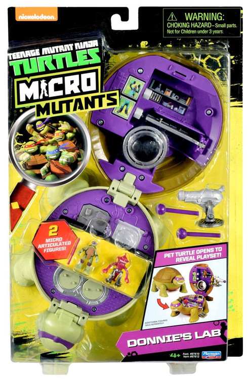 teenage mutant ninja turtles micro mutant s pet turtle to playset