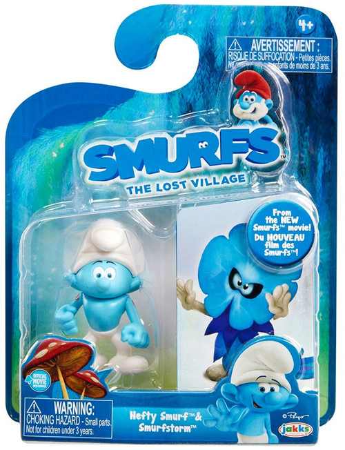 The Smurfs The Lost Village Hefty Smurf Smurfstorm 2.75 Figure 2