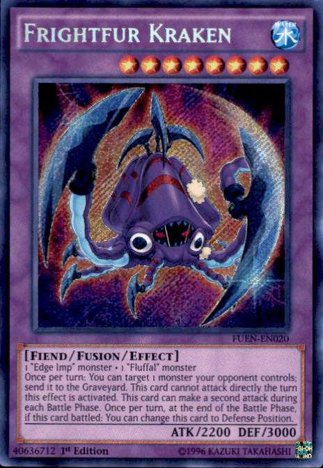 YuGiOh Fusion Enforcers Single Card Secret Rare Frightfur Kraken