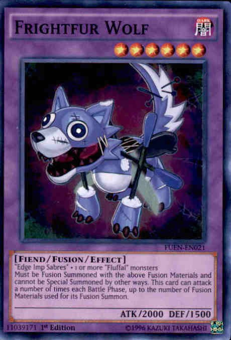 YuGiOh Fusion Enforcers Single Card Super Rare Frightfur Wolf FUEN ...