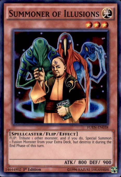 YuGiOh Fusion Enforcers Single Card Super Rare Summoner of Illusions ...