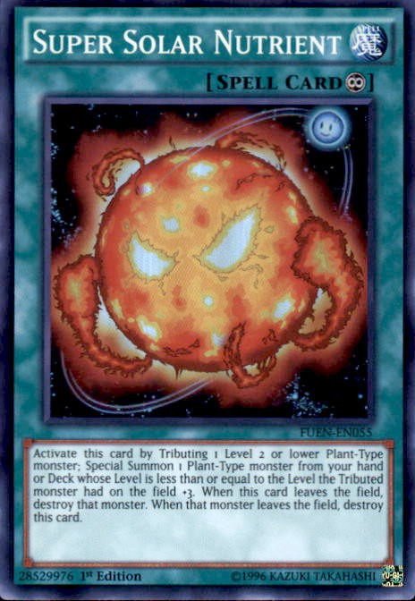 YuGiOh Fusion Enforcers Single Card Super Rare Super Solar Nutrient ...