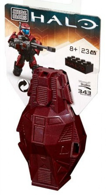 Mega Bloks Halo Series 4 ODST Metallic Drop Pod Set DPP68 Crimson