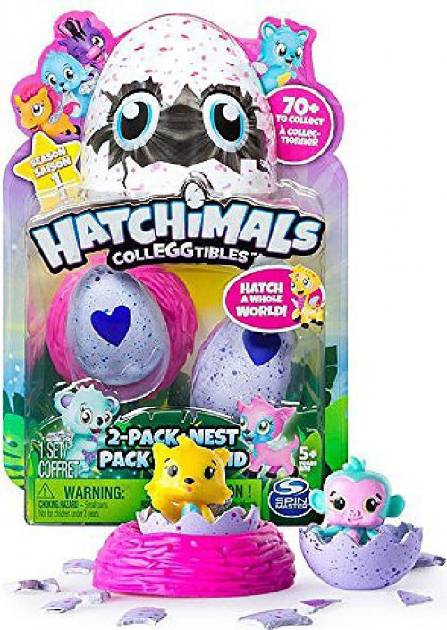  TOYS R US EXCLUSIVE OWLICORN Hatchimals CollEGGtibles Season 2  2-Pack + Nest : Toys & Games