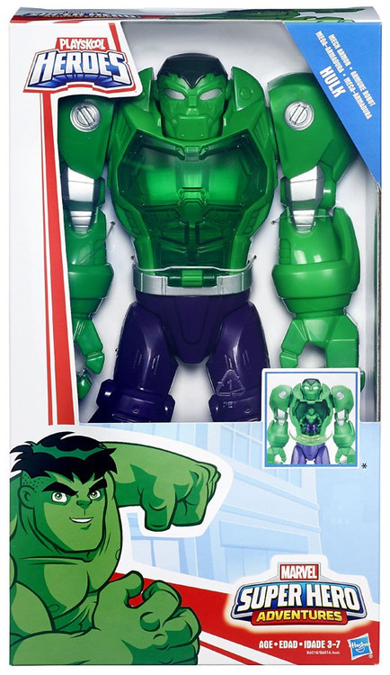 Marvel Playskool Heroes Super Hero Adventures Mech Armor Hulk 12 Action Figure Hasbro Toys - ToyWiz