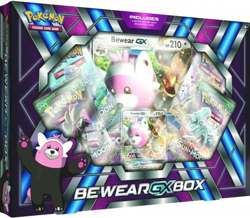 Pokemon Bewear-GX Box 4 Booster Packs, Promo Card Oversize Card Pokemon USA  - ToyWiz