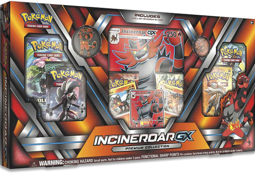 Pokemon Sun Moon Incineroar-GX Premium Collection 6 Booster Packs, 3 Promo  Cards, Oversize Card, Pin Coin Pokemon USA - ToyWiz
