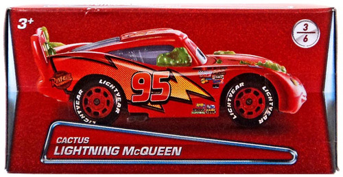 Disney Cars Series 3 Cactus Lightning McQueen Diecast Car