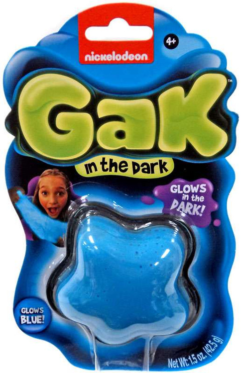 Nickelodeon Gak Glow in the Dark Glows Blue NSI - ToyWiz